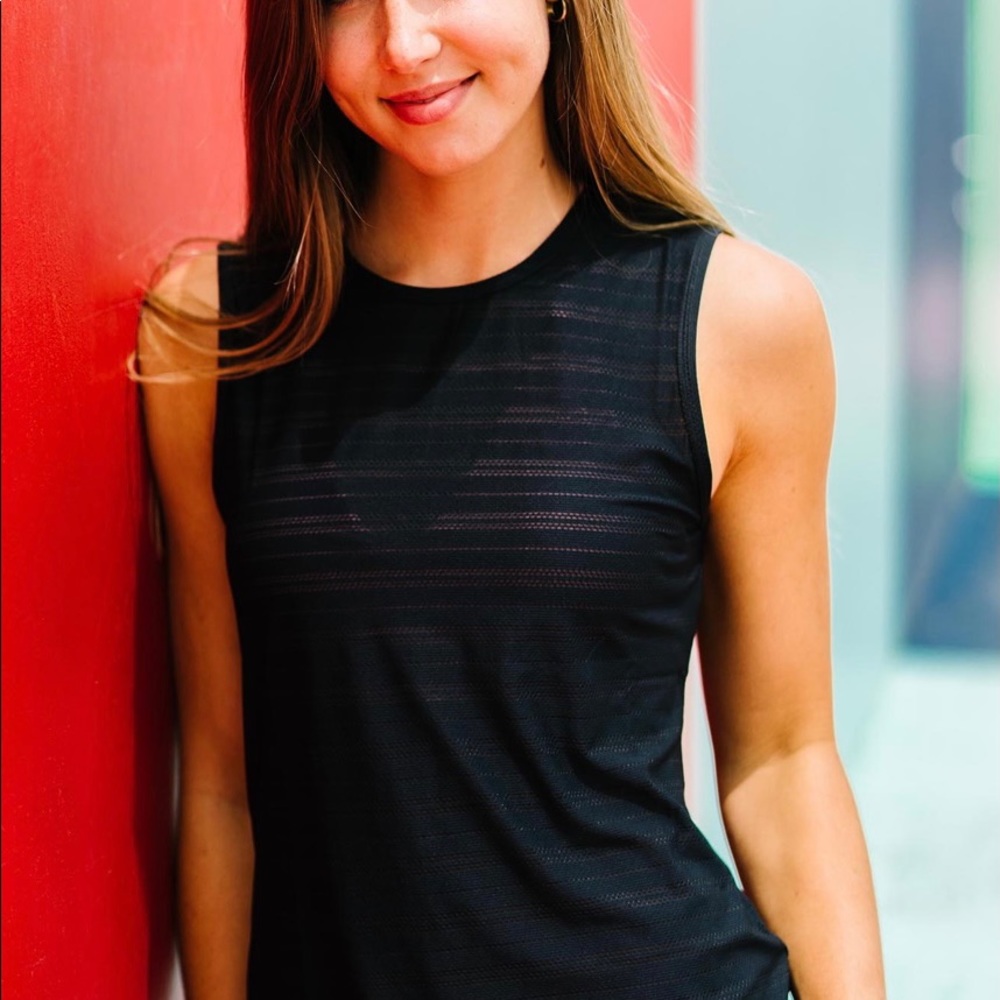 Zyia active black luxe muscle tank